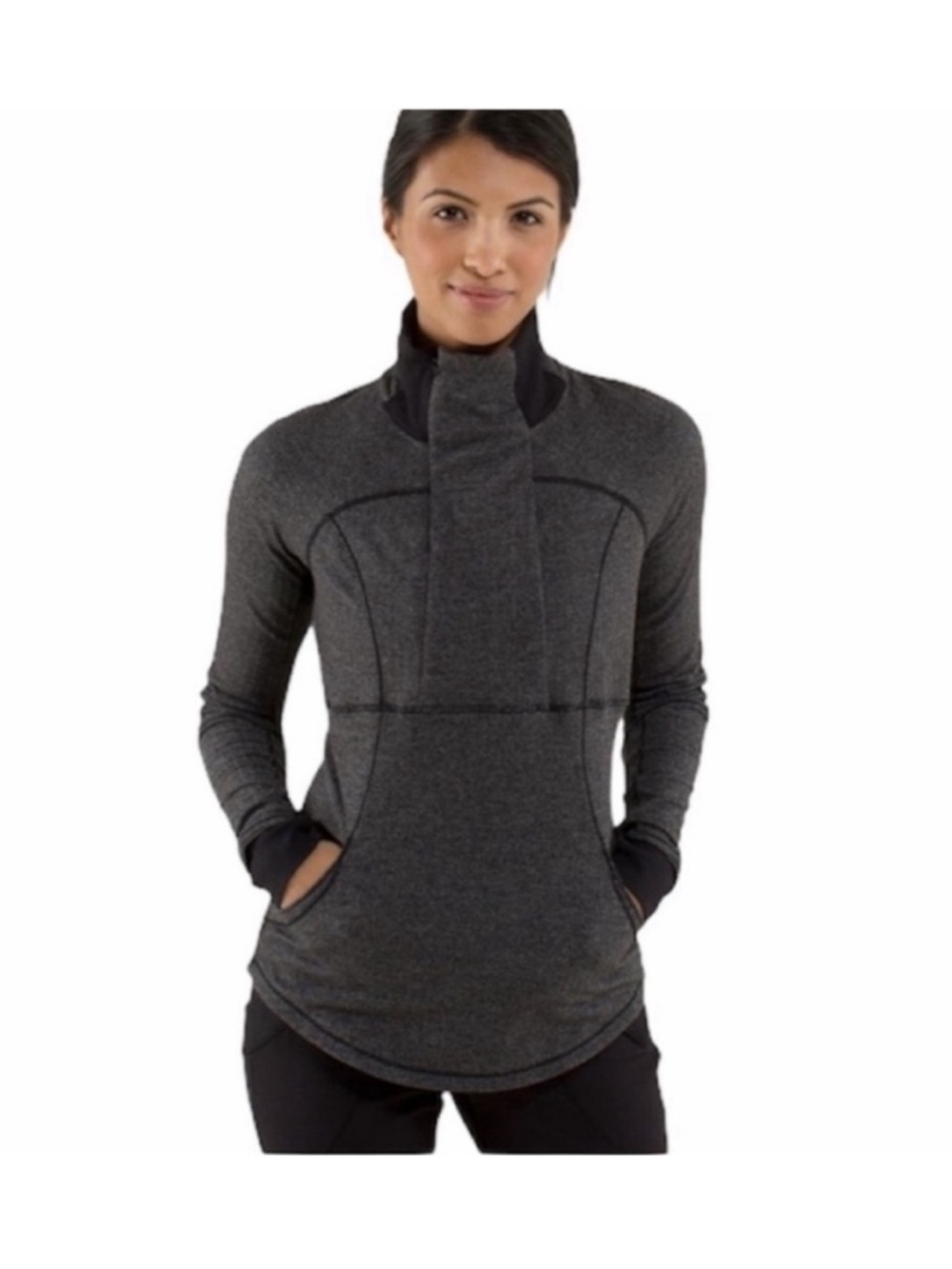 Lululemon Base Runner Pullover 1/2 zip yoga athleisure gym workout top size 4